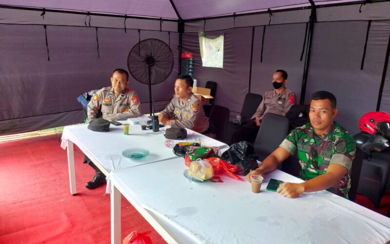 Kompaknya TNI Polri Dalam Giat Operasi Ketupat Lodaya 2023 di Pos Pam ...