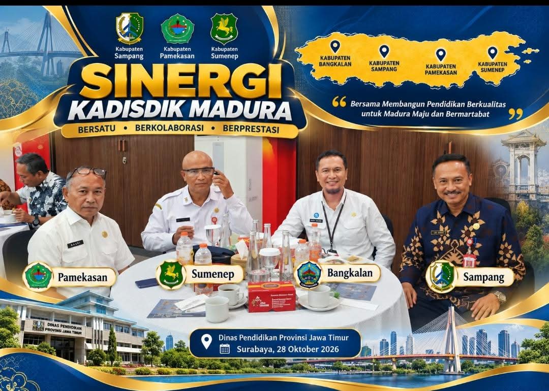 Rapat Koordinasi 4 Wilayah Madura, Perkuat Komitmen Pendidikan Berkualitas